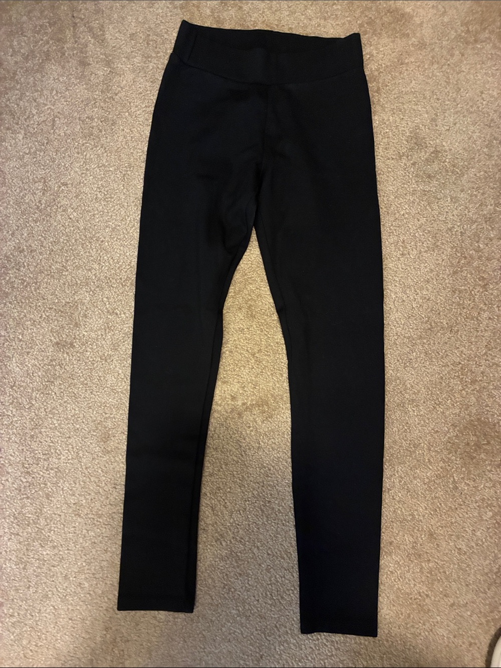 Lou & Grey Kids Black High-Rise Stretch Leggings